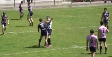 Hakemi bir yumrukta yere serdi