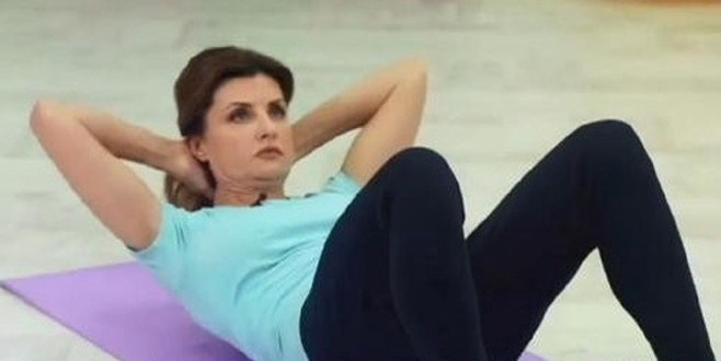 First Lady aerobik dersi vermeye başladı