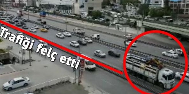 Kartal’da E-5’te inanılmaz görüntü!