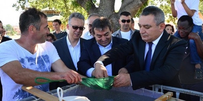 Çanakkale’de levrek yavruları denize bırakıldı