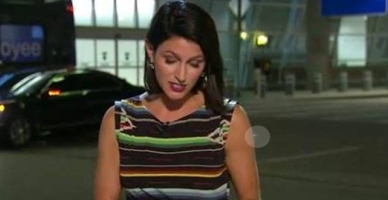 Kolundaki örümcekle haber sundu!