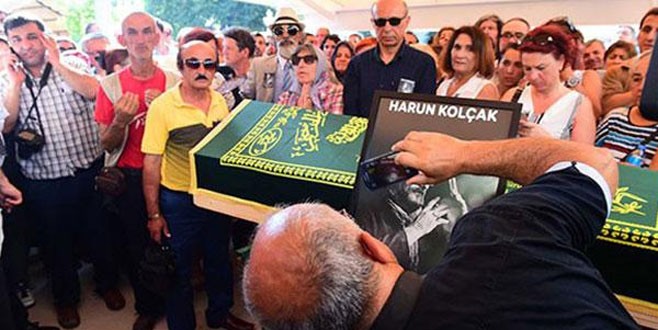 Harun Kolçak’ın cenazesinden şok görüntüler