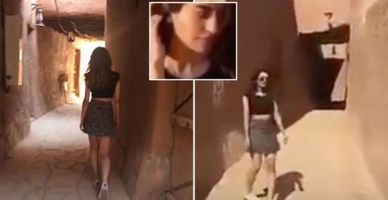 Mini etekli kadın Suudi Arabistan’ı karıştırdı