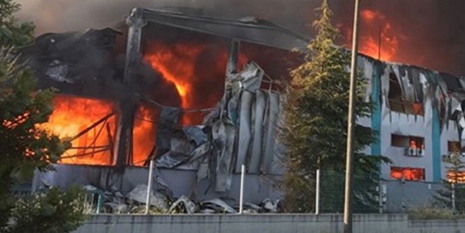 Tekirdağ’da fabrikada büyük yangın