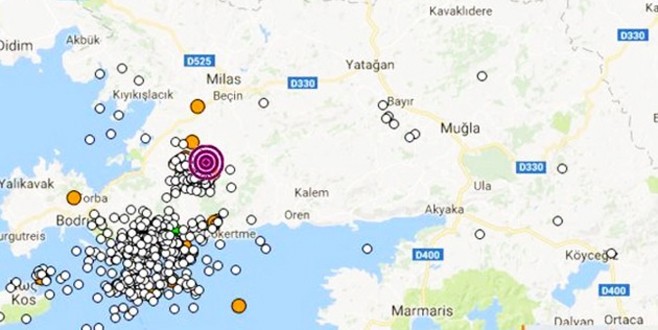 Bodrum ve Milas’ta peş peşe depremler