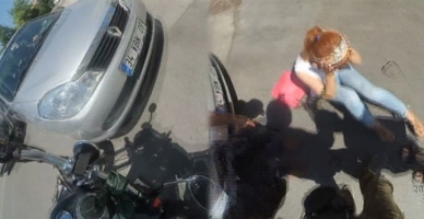 Nişanlı çift ölümden böyle döndü!