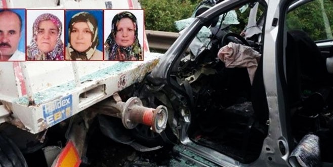 TEM’de korkunç kaza; 4 ölü