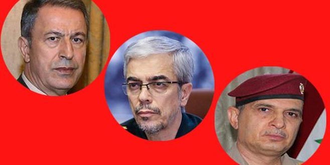 Üç ülke komutanlarından kritik temas