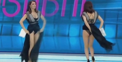 Canlı yayında iç çamaşırına pire kaçtı