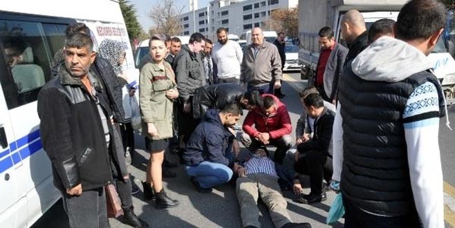 Ankara’da büyük panik! Bilerek polise çarptılar!
