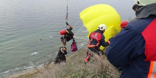 Yamaç paraşütü keyfi facia ile sonuçlanıyordu