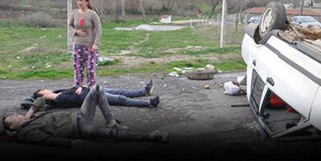 Kaza yapan çocuklara ailelerinden büyük destek