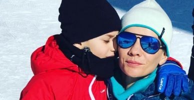 Esra Erol kayak keyfi yaptı