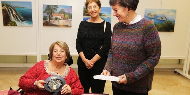 Fırçadan tuale yansıyan resimler bu sergide