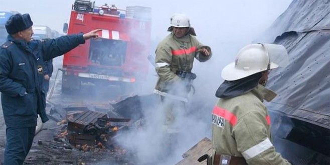 Kazakistan’da feci kaza! 52 kişi diri diri yandı