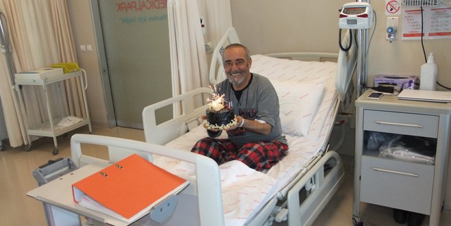 Tahir Yaman yeni yaşını hastanede kutladı
