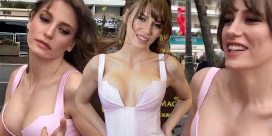 Serenay Sarıkaya Cannes’da gözleri şaşı etti
