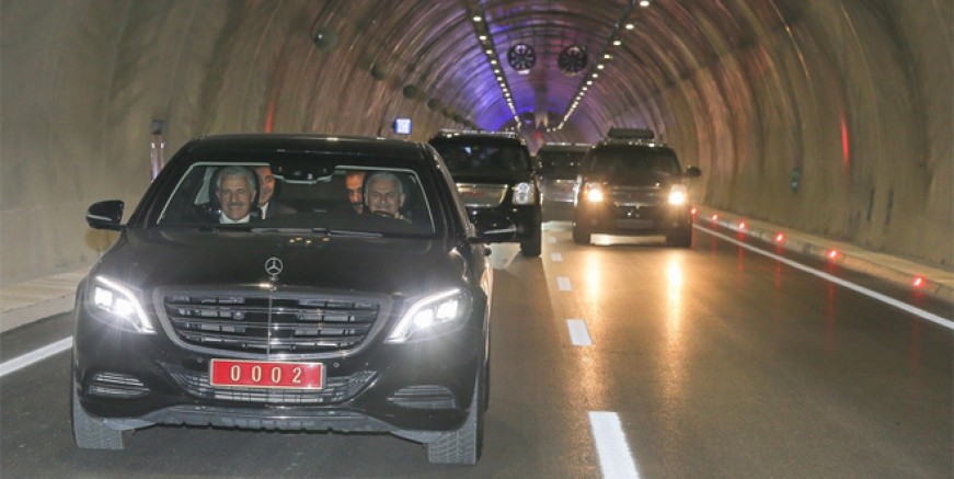 Başbakan Yıldırım Sabuncubeli tünelini açtı