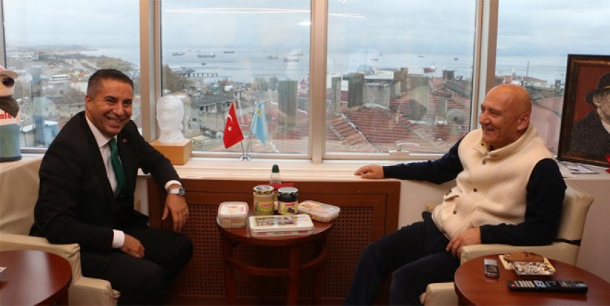 Yüksel Çiftçi’den Altınok Öz’e nezaket ziyareti