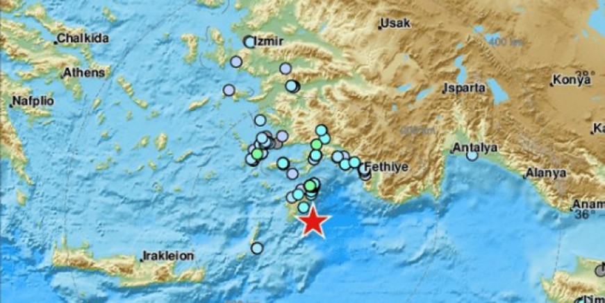 Akdeniz’de 5.1 büyüklüğünde deprem