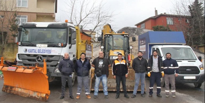 Kartal Belediyesi kar yağışına hazır!