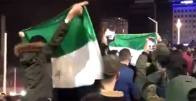 Taksim’deki Suriye kutlamasına tepki yağdı