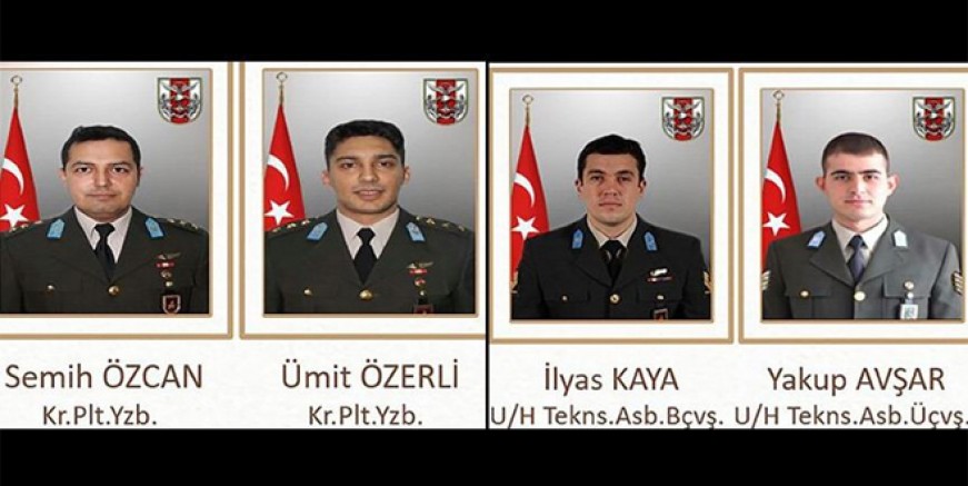 Şehit askerlerimizin kimlikleri belli oldu