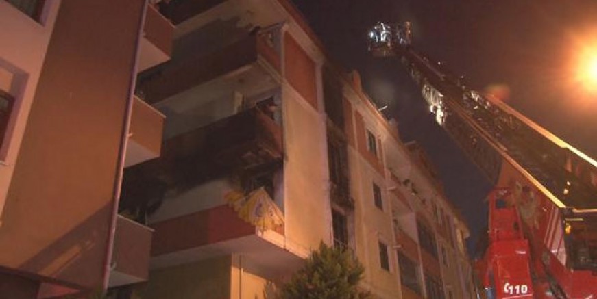 Maltepe’de korkutan yangın!