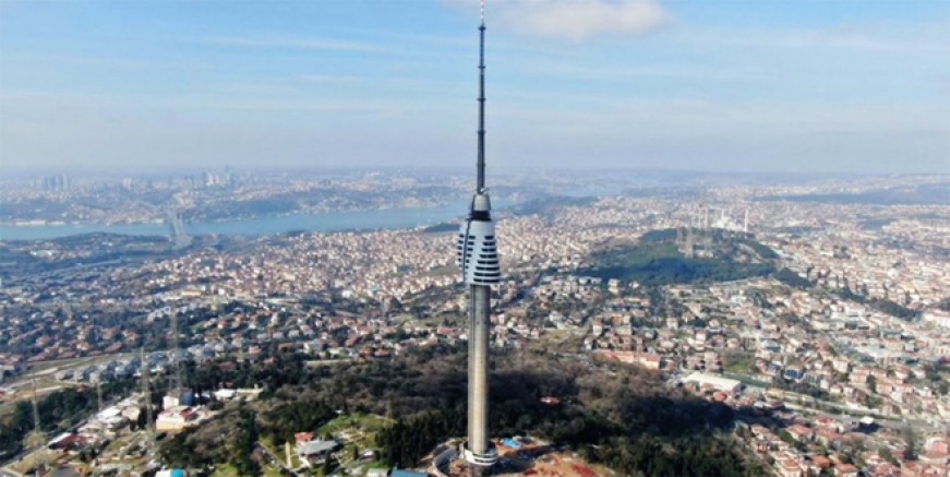 Çamlıca Kulesi’nde montaj tamam!