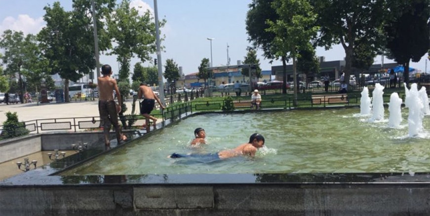 Kartal’da süs havuzunda tehlikeli serinlik!