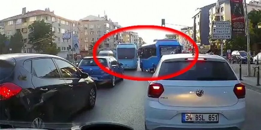 Maltepe’de yolcu minibüsü dehşeti!