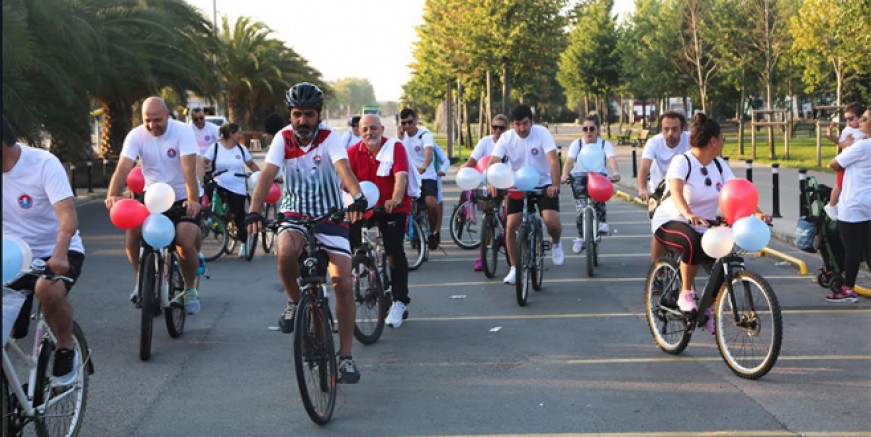 Karbon salımına karşı pedal çevirdiler