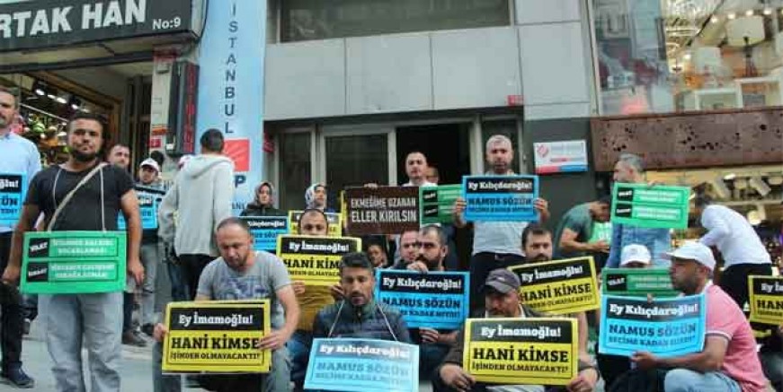 CHP önünde oturma eylemi