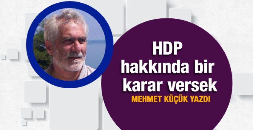 Mehmet Küçük yazdı; HDP hakkında bir karar verin