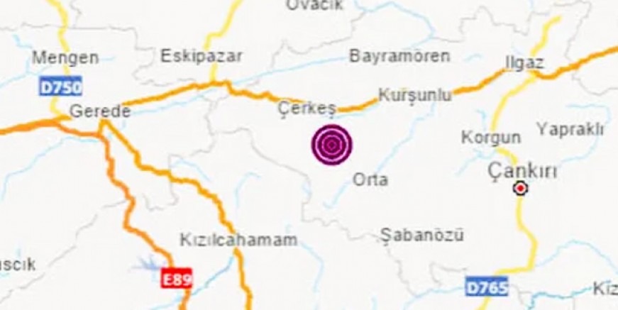 Çankırı’da 3.6 büyüklüğünde deprem