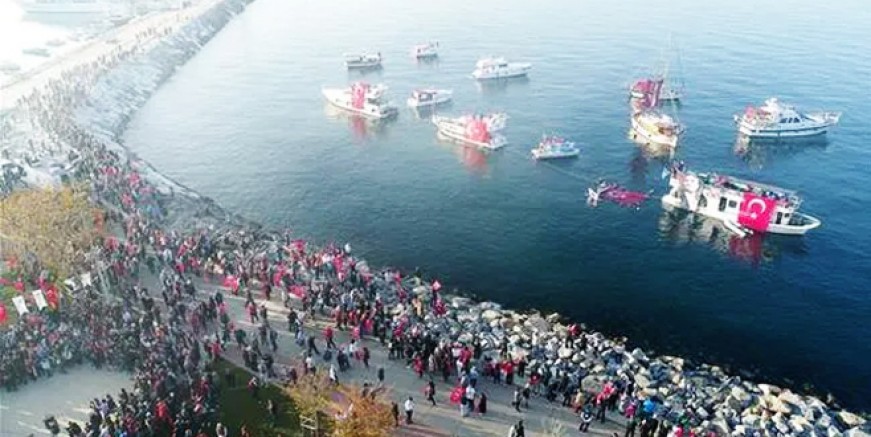 Kadıköy’de 6.5 kilometrelik ‘Ata’ya Saygı Zinciri’