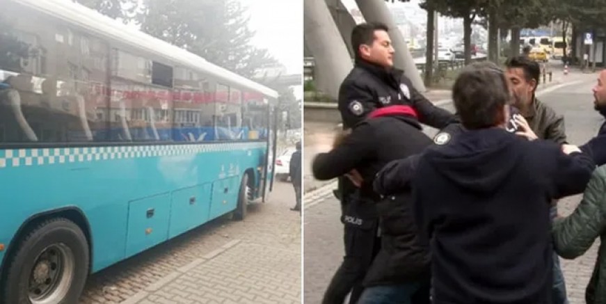 Otobüste uyuyan kadına cinsel taciz!