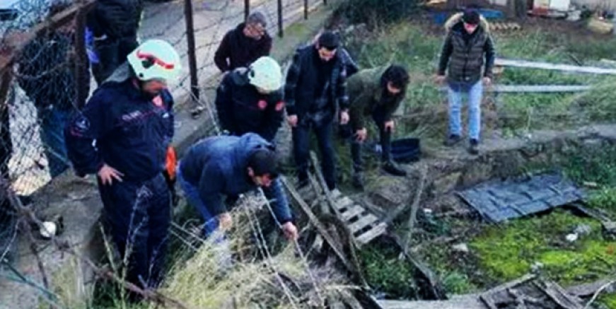 Kartal’da itfaiyeden köpek kurtarma operasyonu