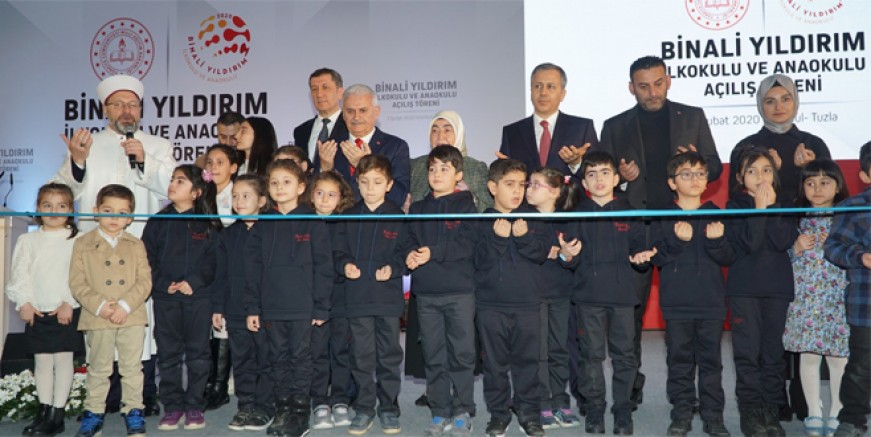 Binali Yıldırım İlkokulu ve Anaokulu açıldı