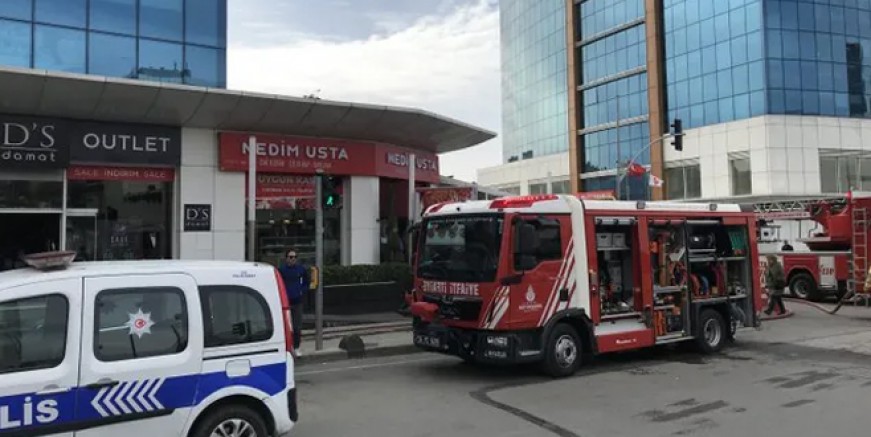 Maltepe’de plazada korkutan yangın