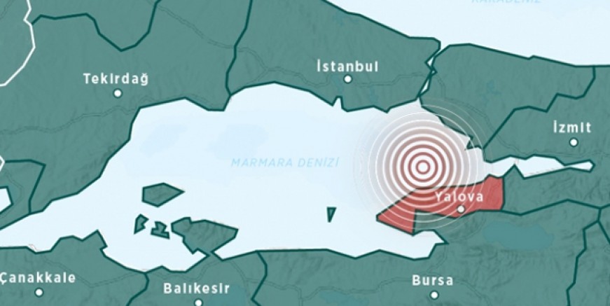 Yalova’da 3,9 büyüklüğünde deprem