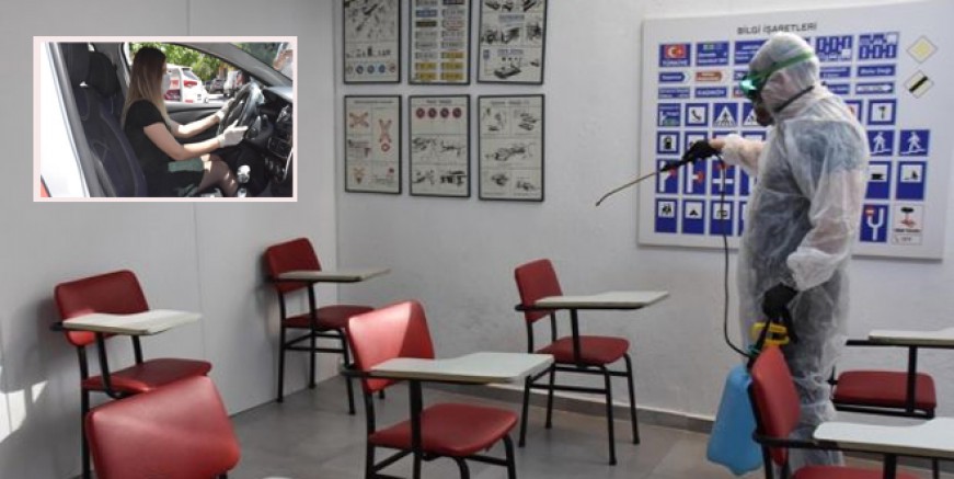 Sürücü kurslarına koronavirüs ayarı!