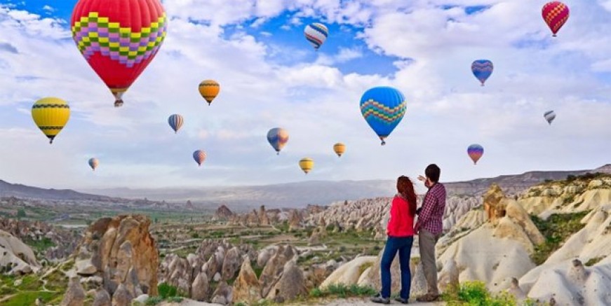 Kapadokya’ya turist yağdı