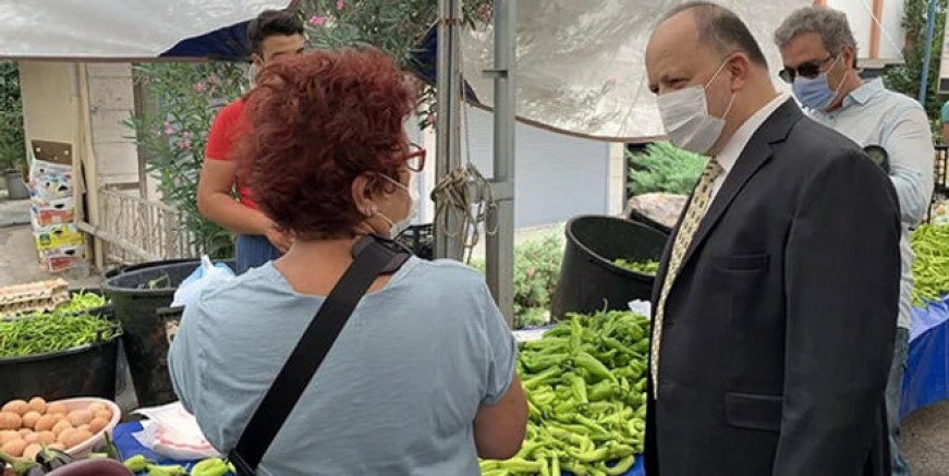 Meftun Dallı korona virüs denetimi yaptı