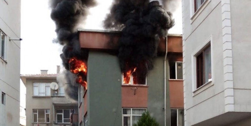 Kartal’da yangın faciası ucuz atlatıldı