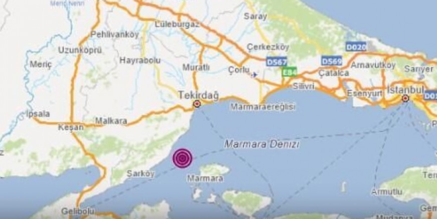 Tekirdağ’da 4,3 büyüklüğünde deprem