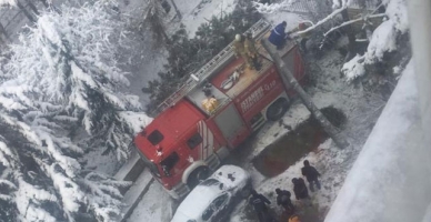 Kartal’da kar yağışı ağaçları devirdi