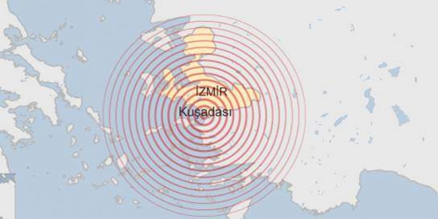 Kuşadası açıklarında deprem