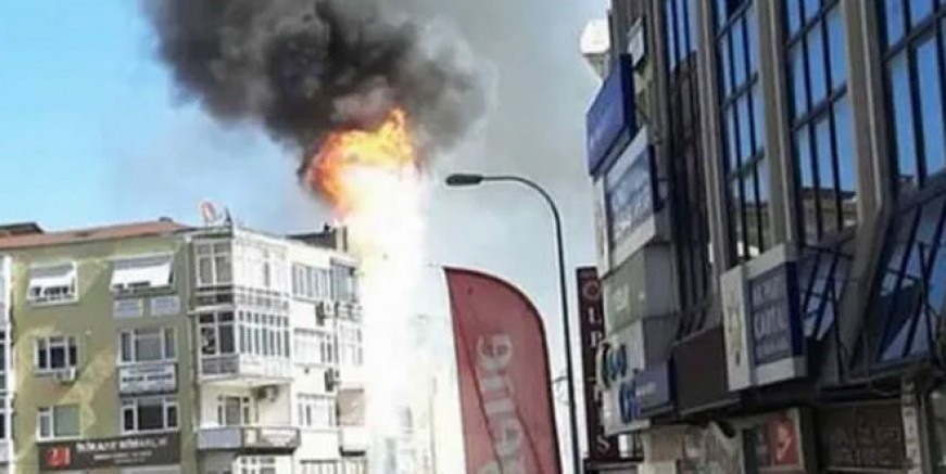 Kartal’da dershanede yangın paniği