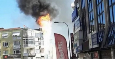 Kartal’da dershanede yangın paniği